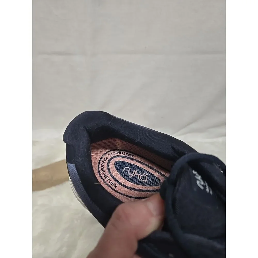 Ryka Women's Devotion Plus 2‎ Walking Shoe 9.5 M  Navy Coral Lace Up Sneakers